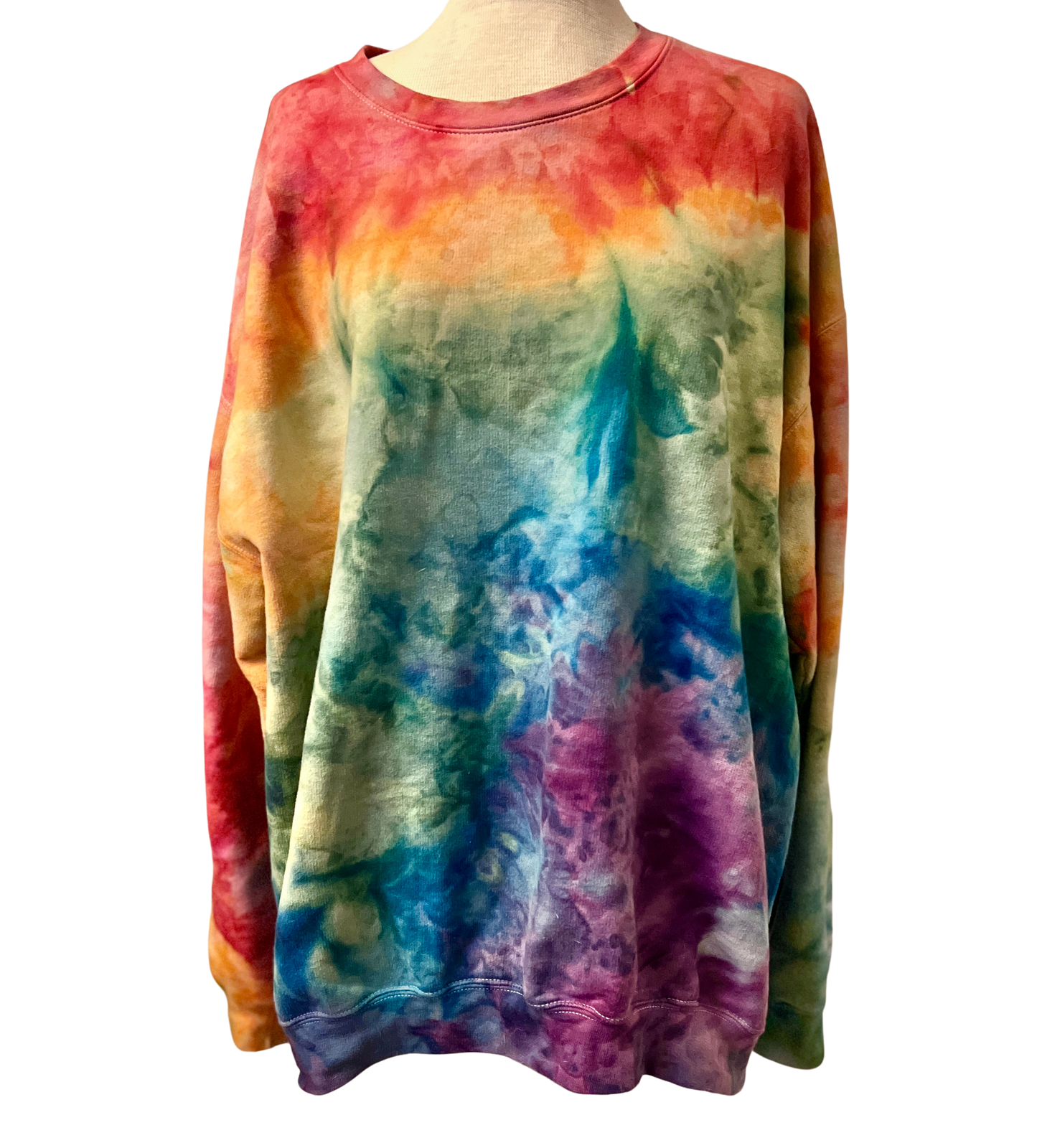 Rainbow Ice Dye Crewneck XS-4XL