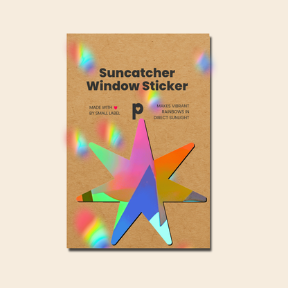 Suncatcher window sticker star