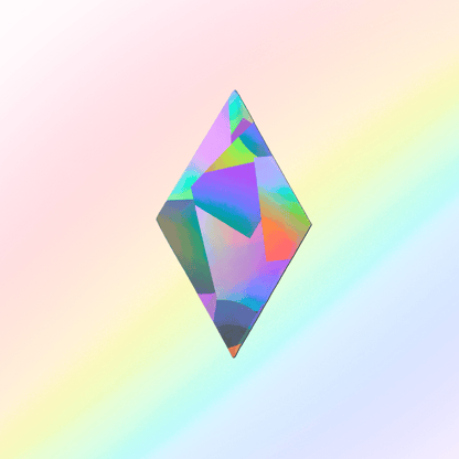 Suncatcher window sticker XL diamond 