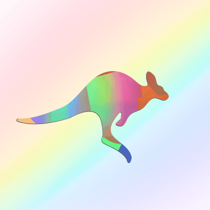 Suncatcher Window Sticker XL Kangaroo