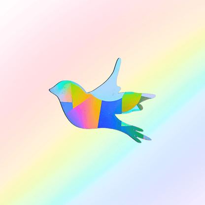 Suncatcher window sticker swallow
