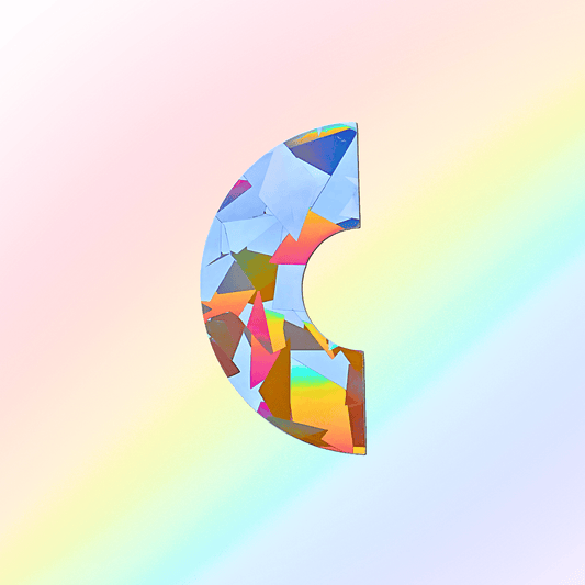 Suncatcher window sticker bow