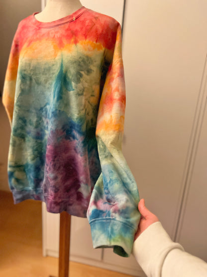 Rainbow Ice Dye Crewneck XS-4XL