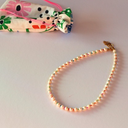 Glam Rainbow gemstone necklace