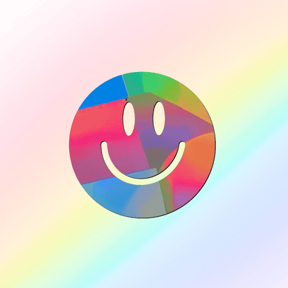 Suncatcher window sticker Happy
