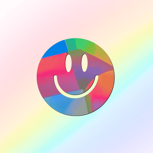Suncatcher window sticker Happy