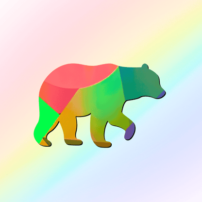 Suncatcher window sticker bear