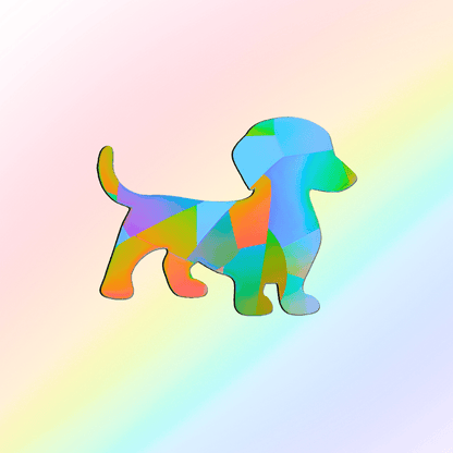 Suncatcher window sticker Dachshund