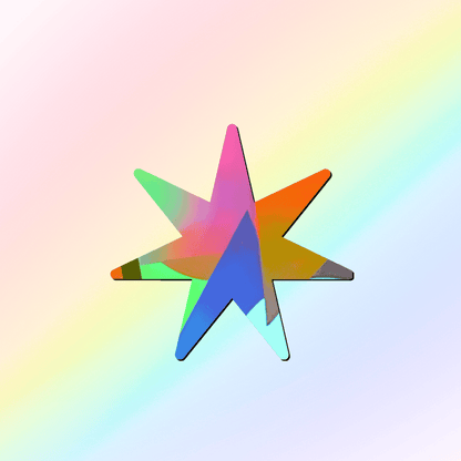 Suncatcher window sticker star