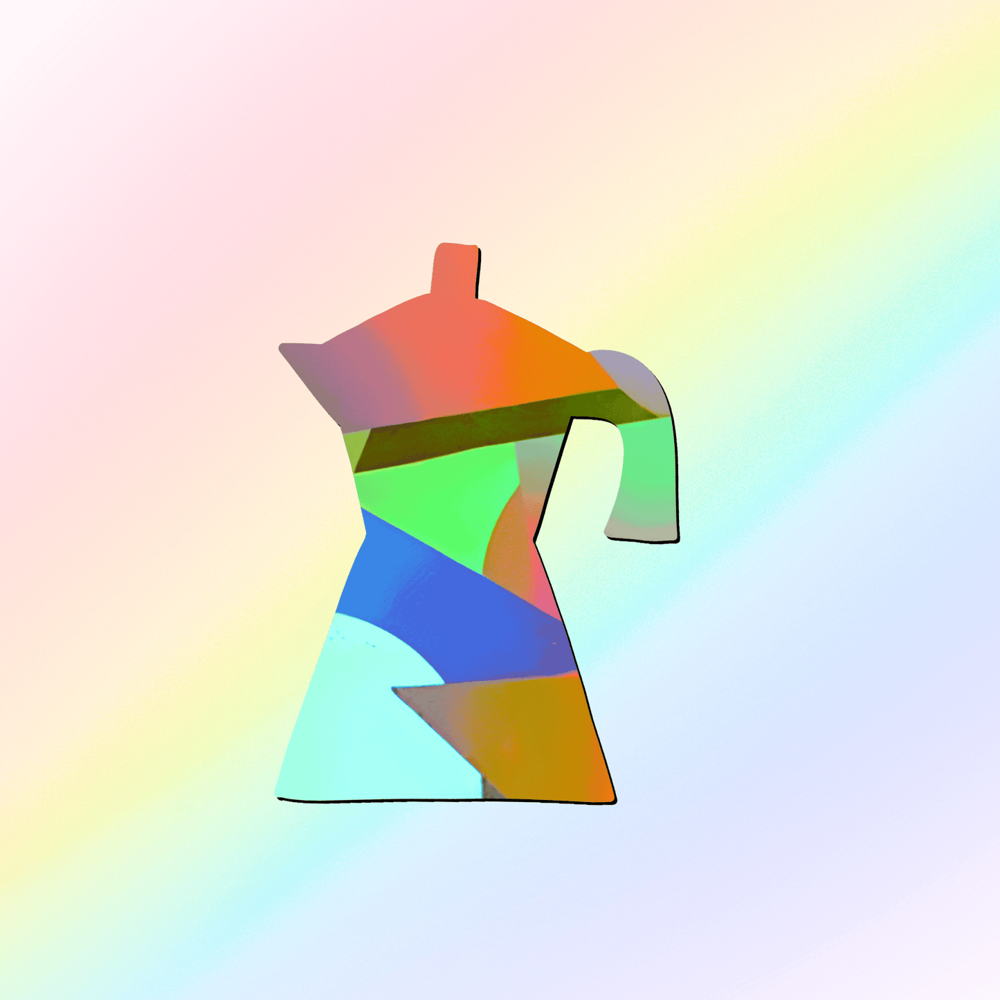 Suncatcher window sticker Moka