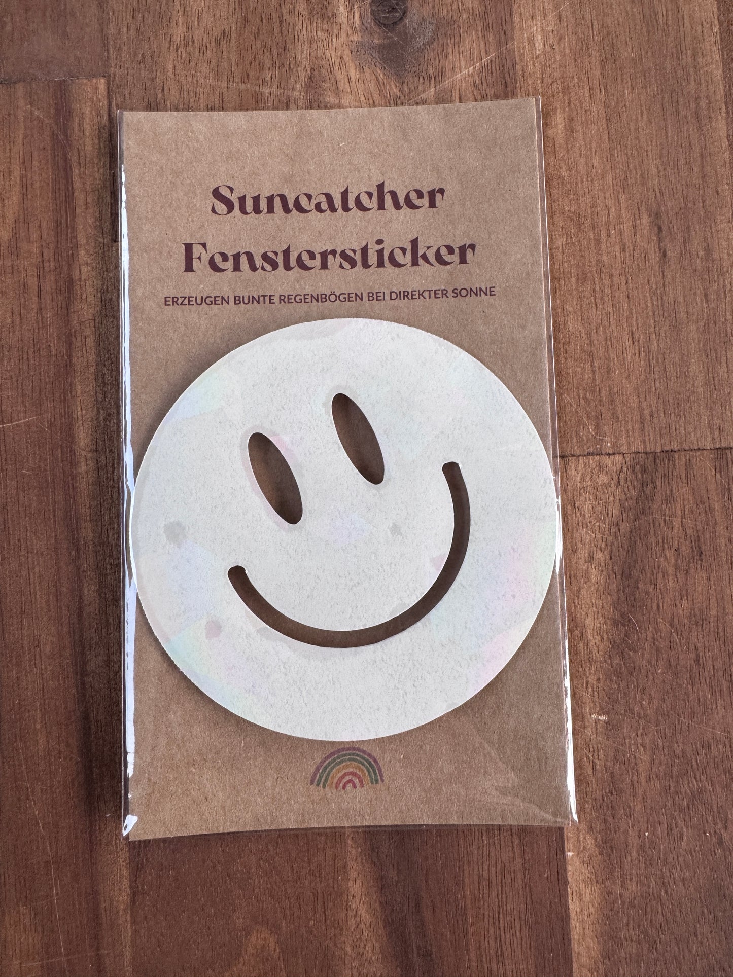 Fenstersticker Smile mit prismatischem Effekt