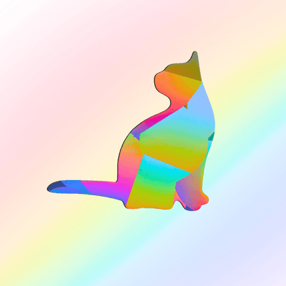 Suncatcher Window Sticker XL Cat