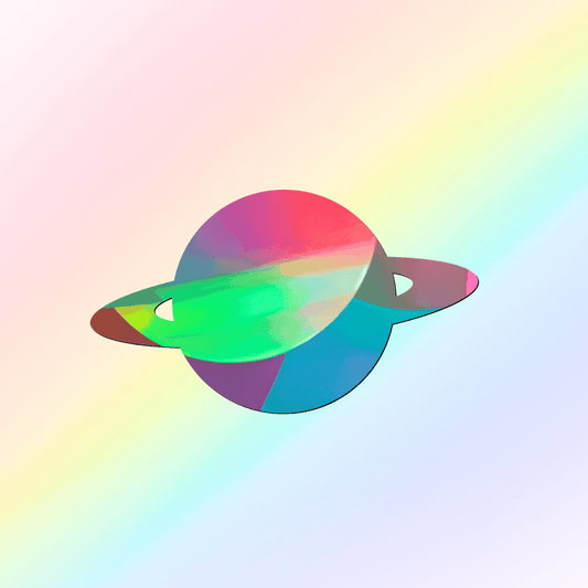 Suncatcher window sticker Saturn