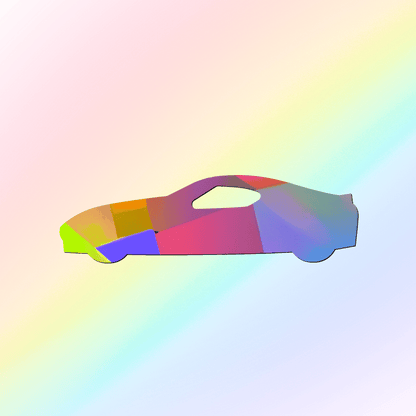 Suncatcher window sticker for car