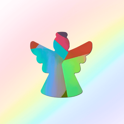 Suncatcher window sticker angel