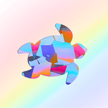 Suncatcher sticker turtle
