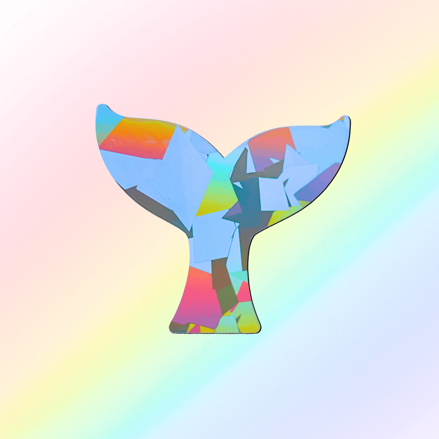 Suncatcher window sticker fin