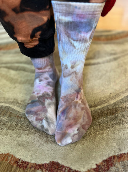 Ice Dye Socken aus Baumwolle in Marbles