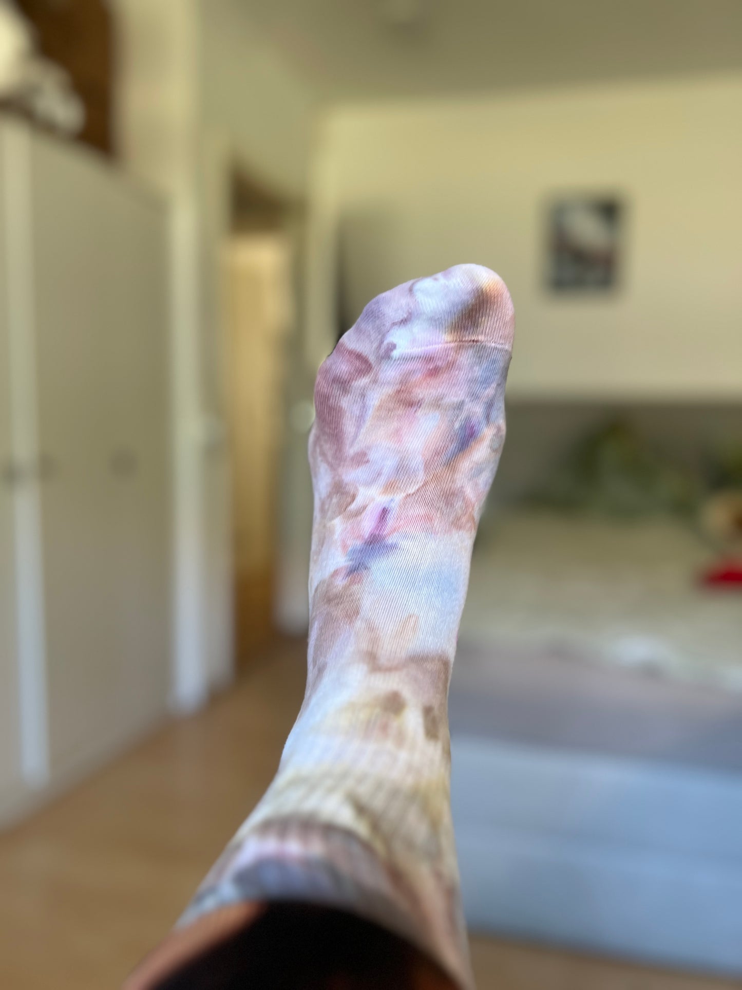 Ice Dye Socken aus Baumwolle in Marbles