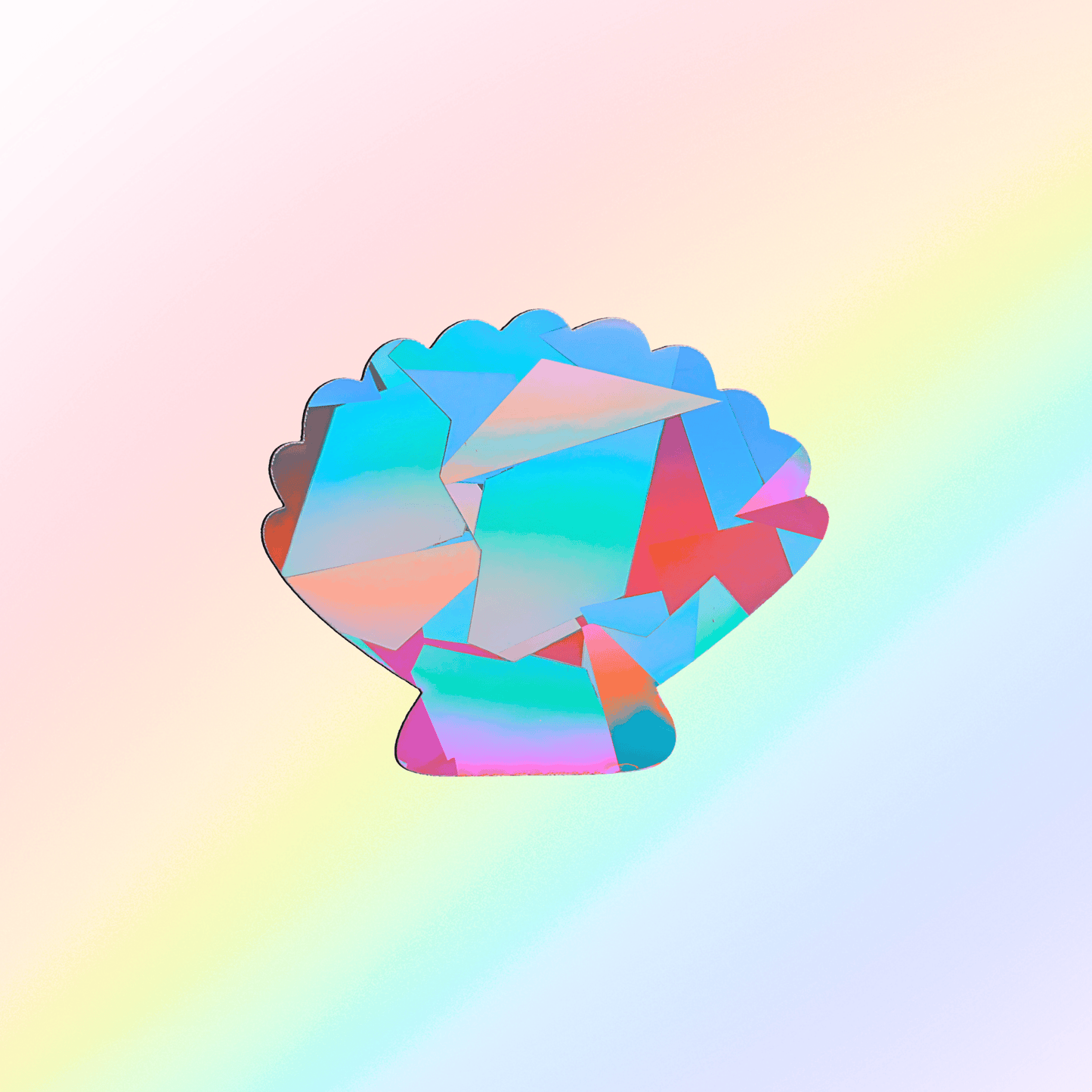 Suncatcher window sticker shell