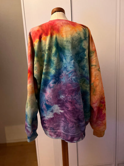 Rainbow Ice Dye Crewneck XS-4XL