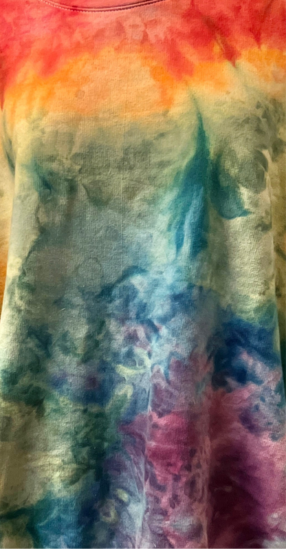 Rainbow Ice Dye Crewneck XS-4XL