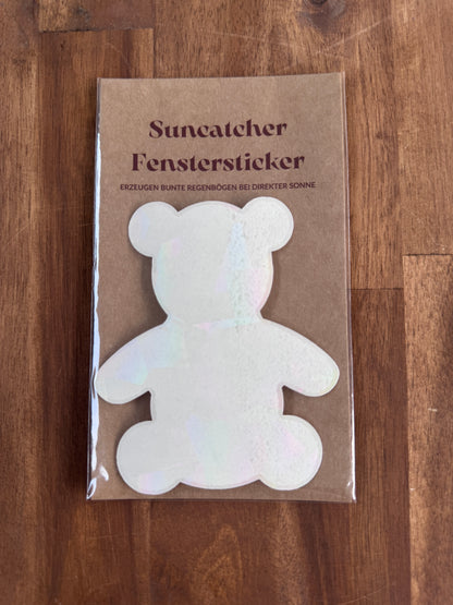 Fenstersticker Teddy mit prismatischem Effekt