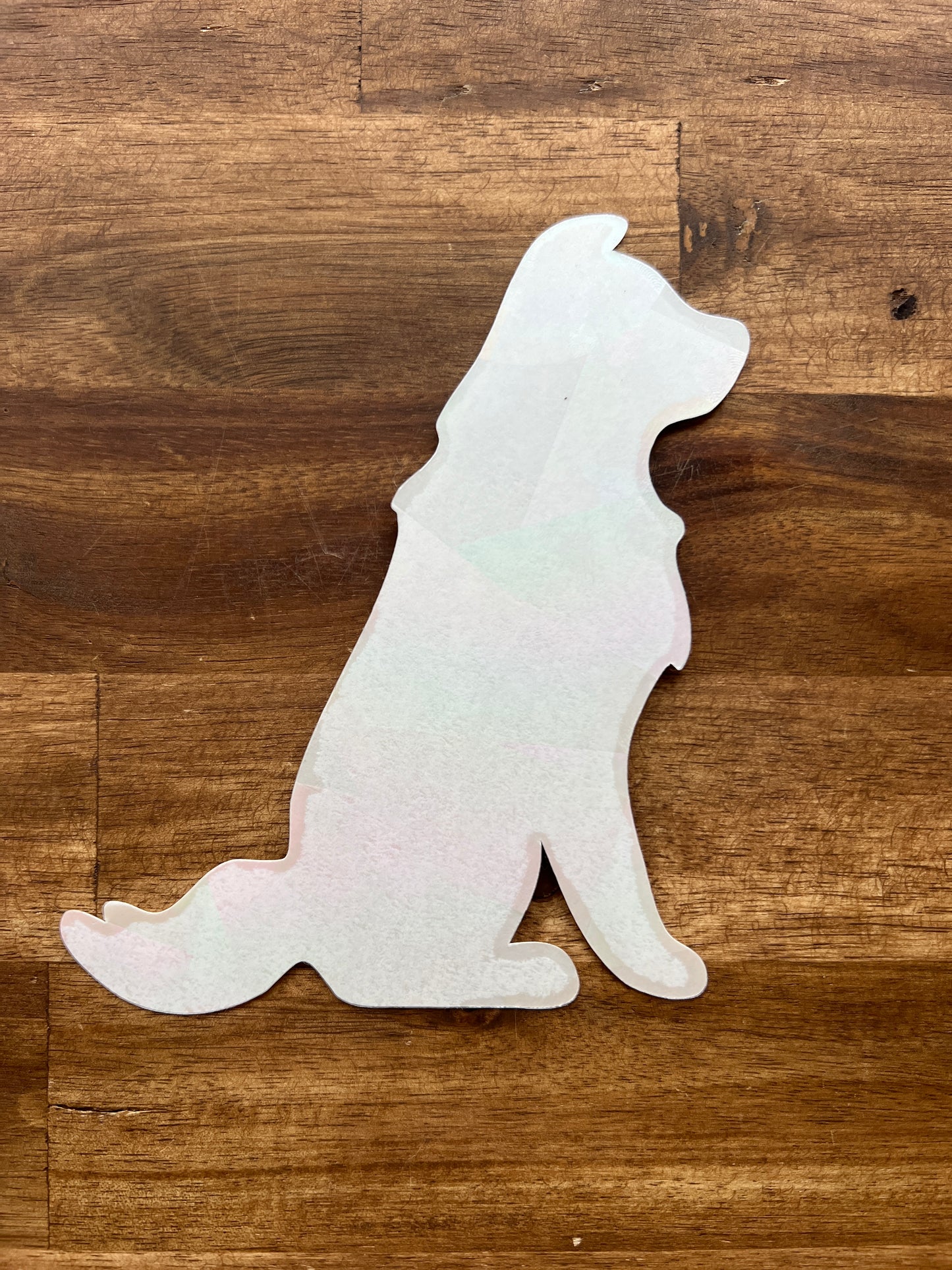Window sticker Aussie, German Shepherd, Border Collie with prismatic effect