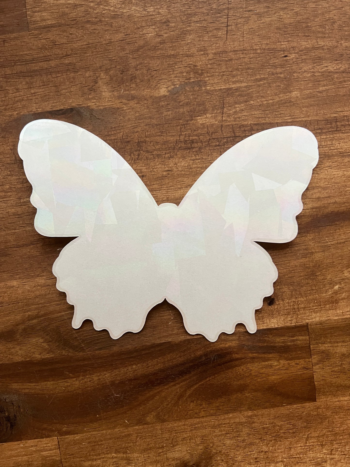 Window sticker large butterfly with prismatic effect