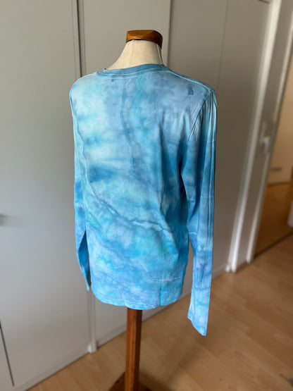 Ice Dye Longsleeve in XS Pool