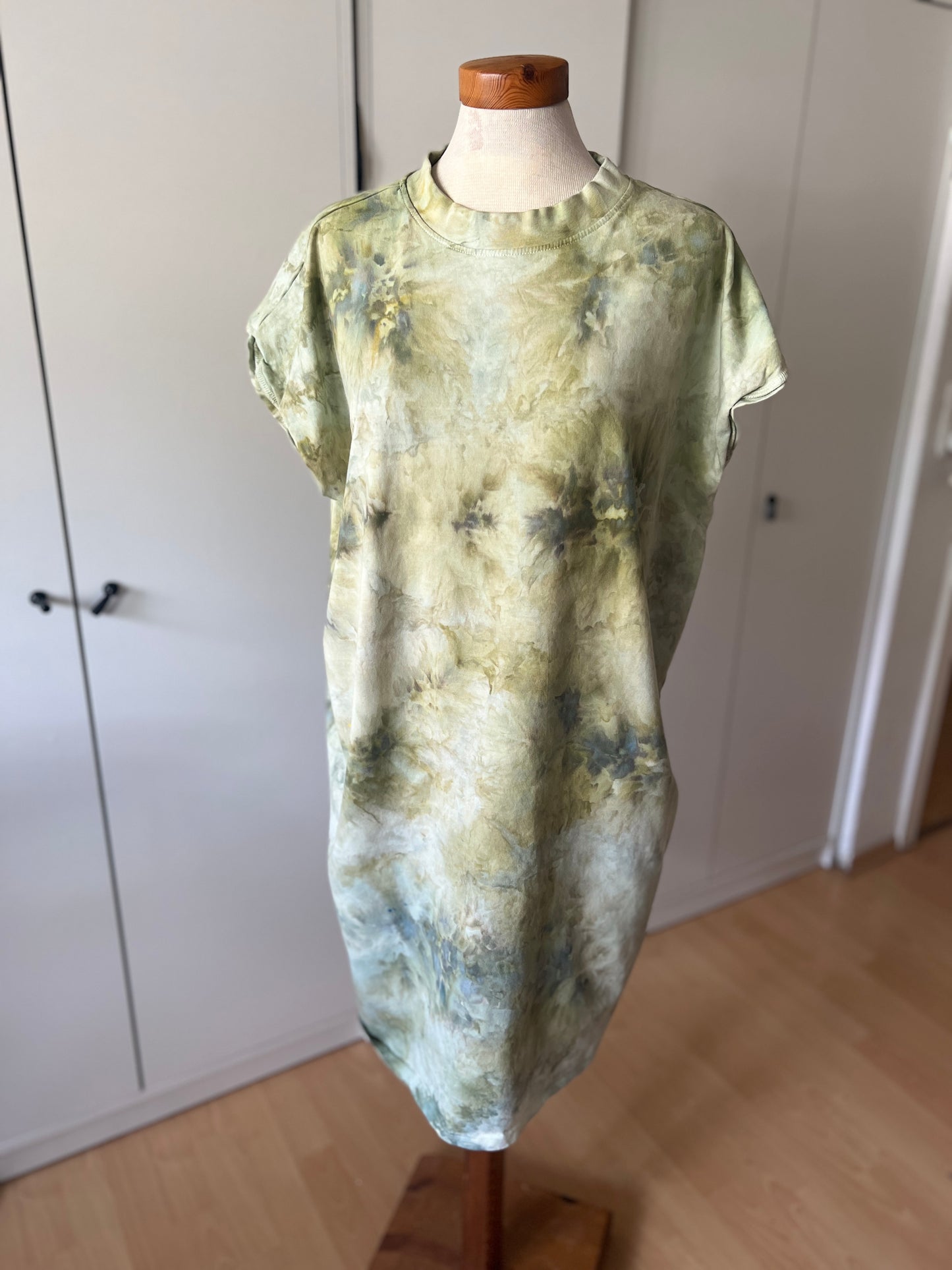 Ice Dye Turtleneck Midi Kleid in M-XL Sage