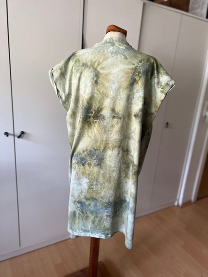 Ice Dye Turtleneck Midi Kleid in M-XL Sage