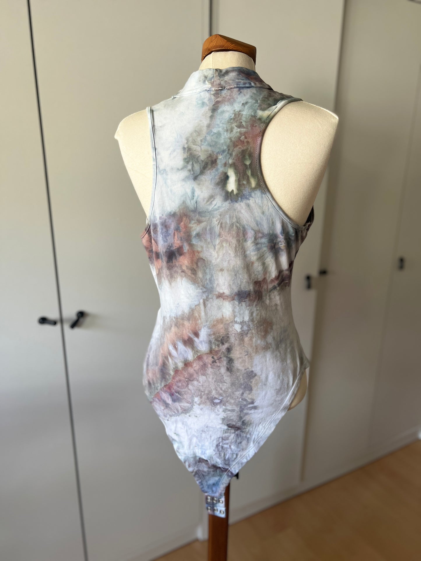 Ice Dye Baumwollbody mit Turtleneck S-L