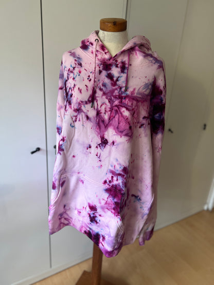 Ice Dye Oversized Hoodie XL Blueberry Explosion